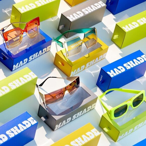 Sunglasses Oversized Square Dual Tone UV400 Protection Unisex Fashion - Picture 9 of 9